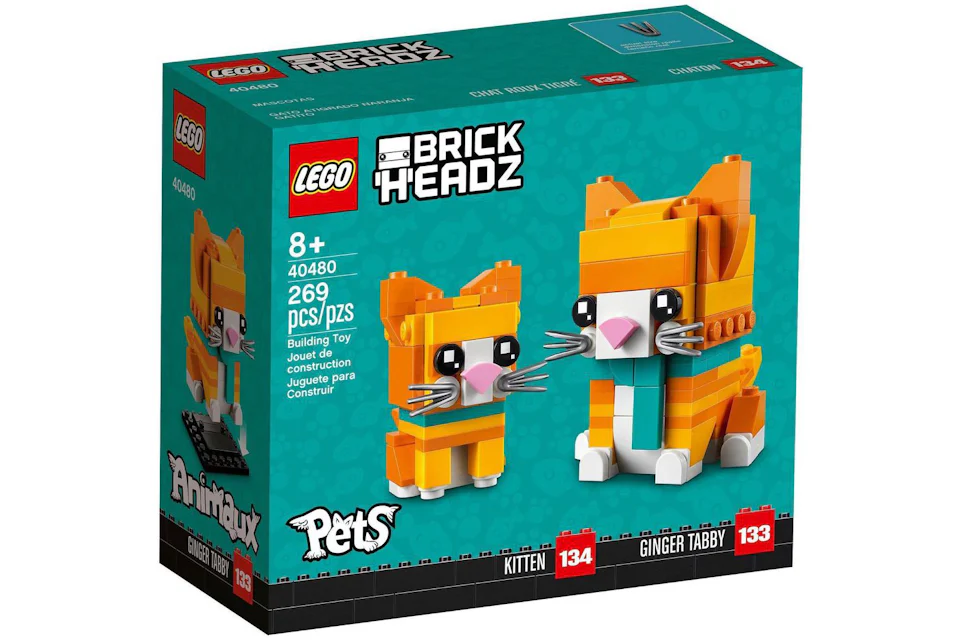 LEGO Brick Headz Kitten & Ginger Tabby Set 40480