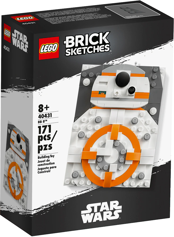 Maak avondeten kip bord LEGO Brick Sketches Star Wars BB-8 Set 40431 - US