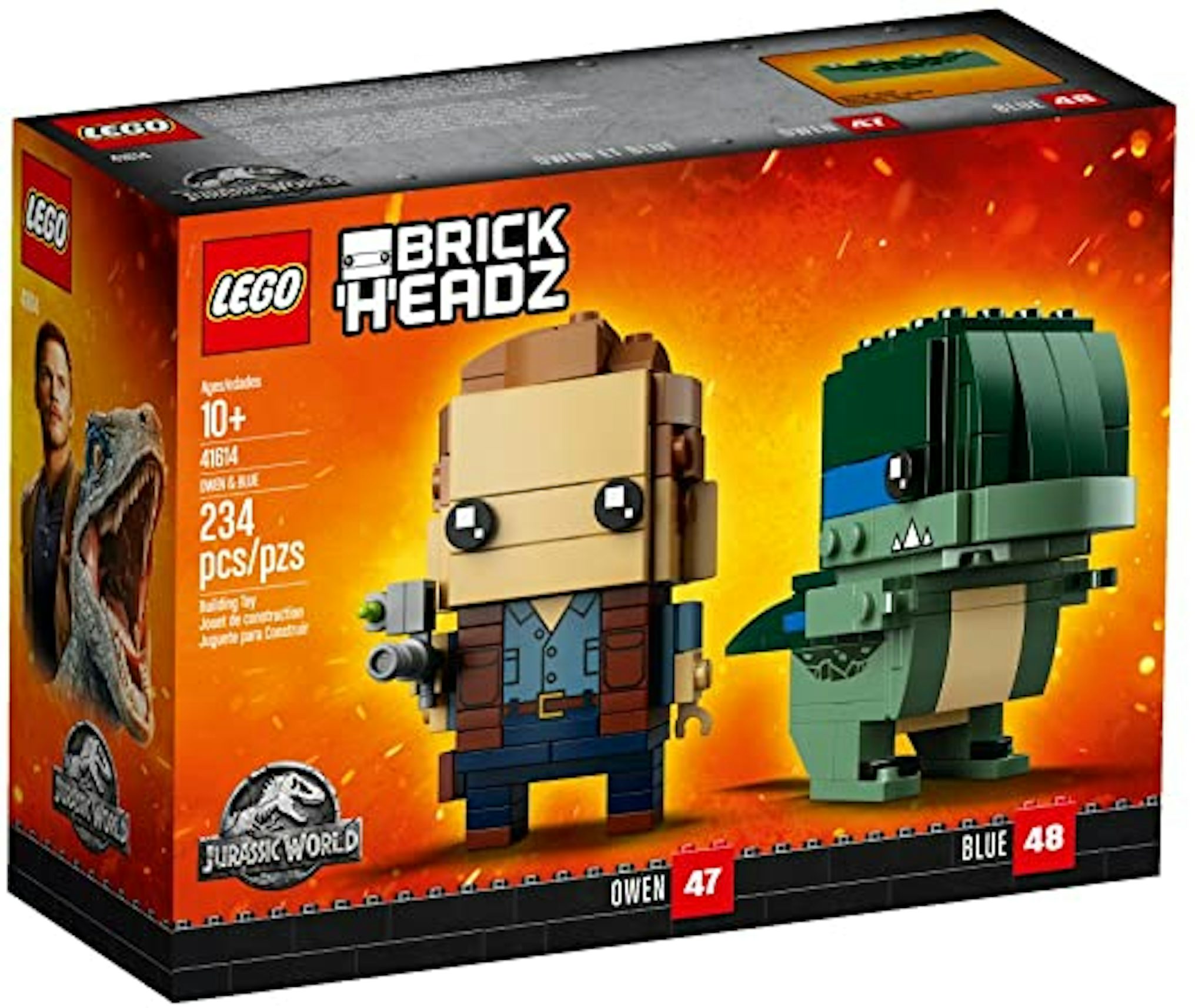 LEGO BrickHeadz Jurassic World Owen & Blue Set 41614 - US