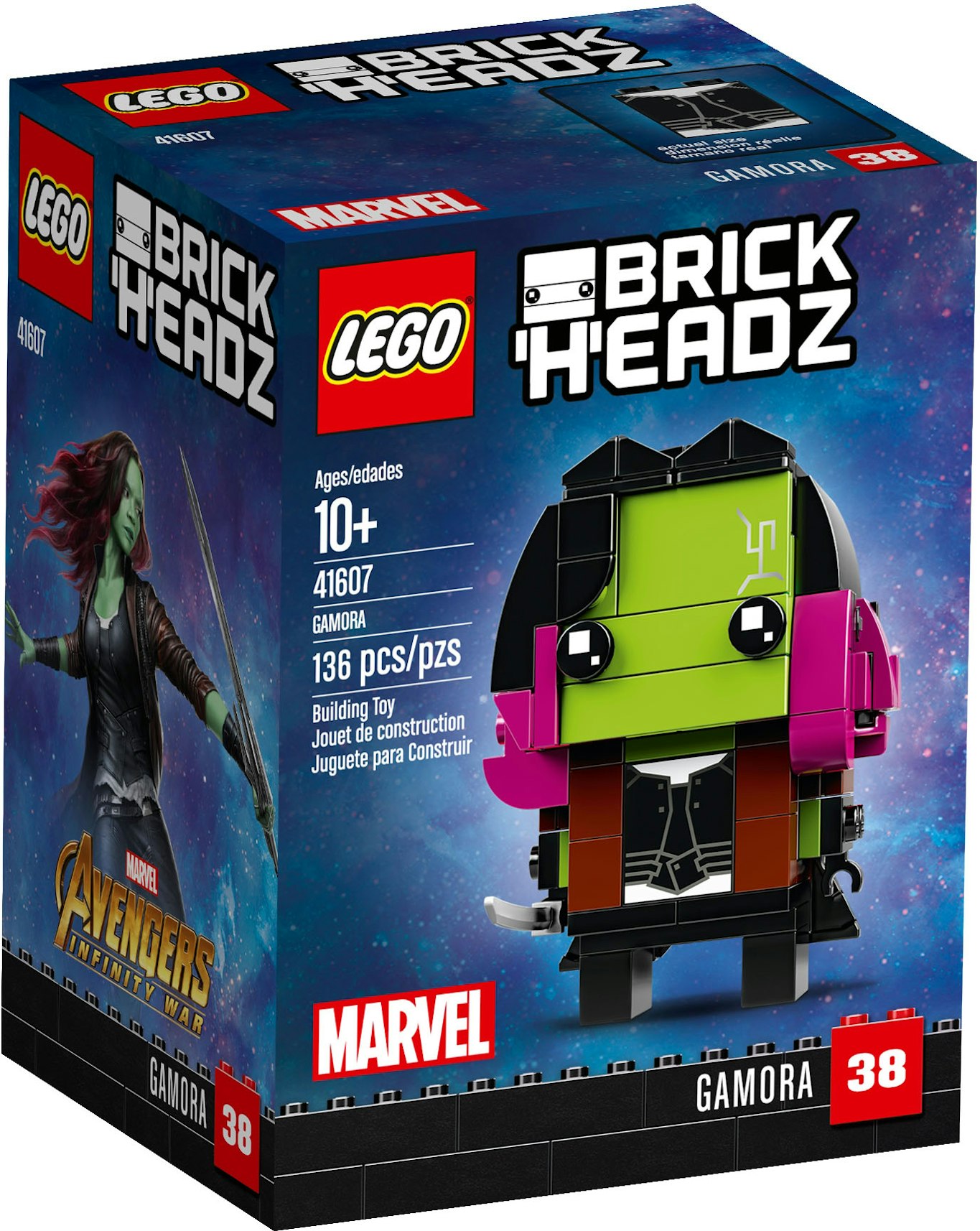 LEGO BrickHeadz Marvel Gamora Set 41607 US