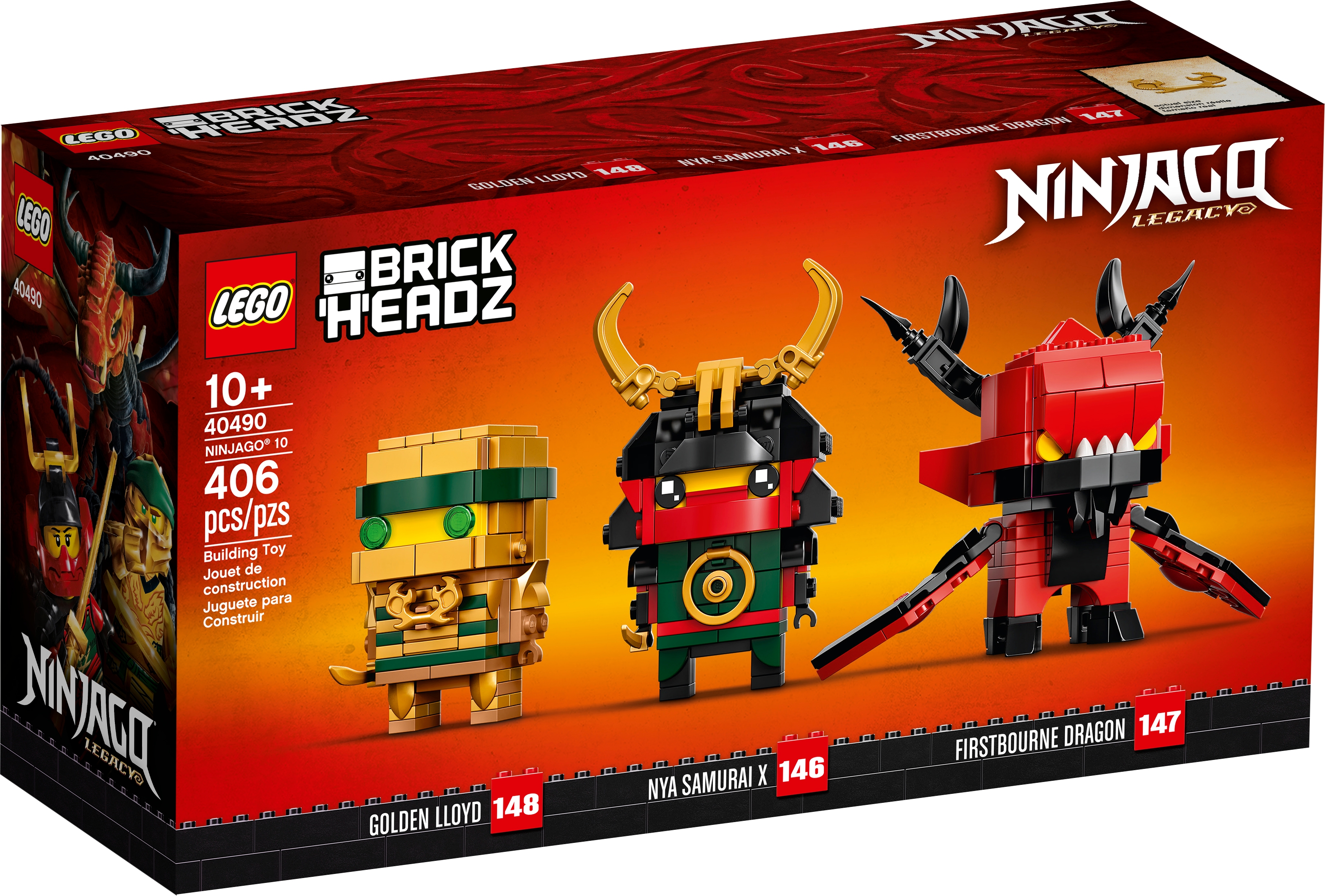 LEGO BrickHeadz Ninjago Legacy 10th Anniversary Set 40490 - JP