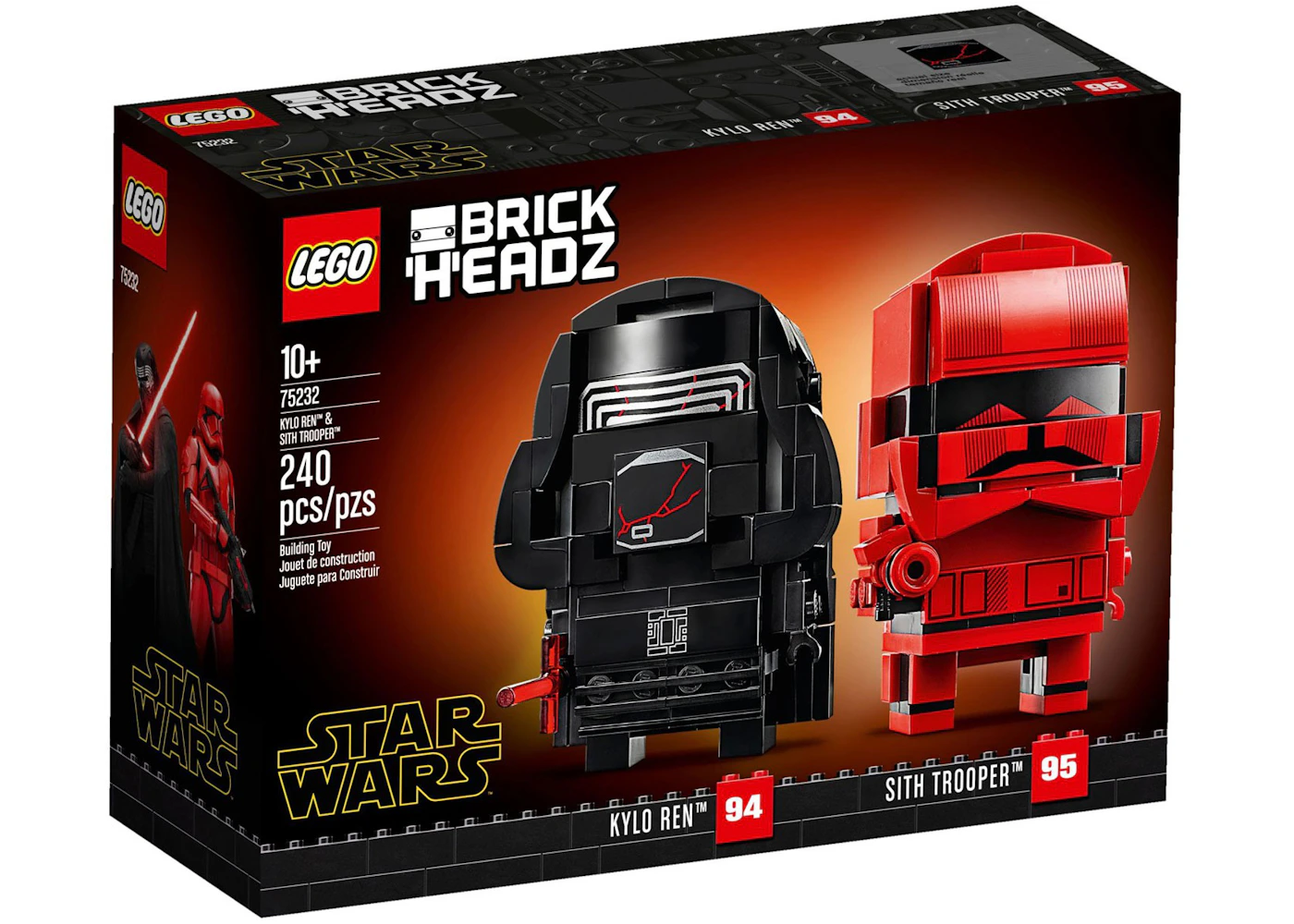 LEGO BrickHeadz Wars Kylo Ren & Sith Trooper Set 75232 US