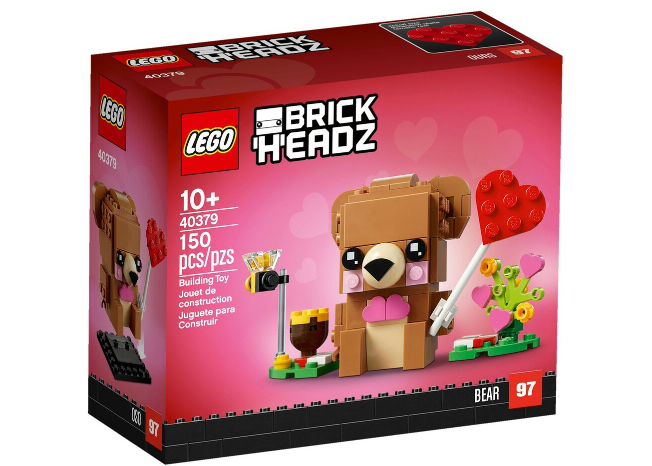 Valentine Bear L'ourson de la Saint Valentin LEGO BrickHeadz 40379 