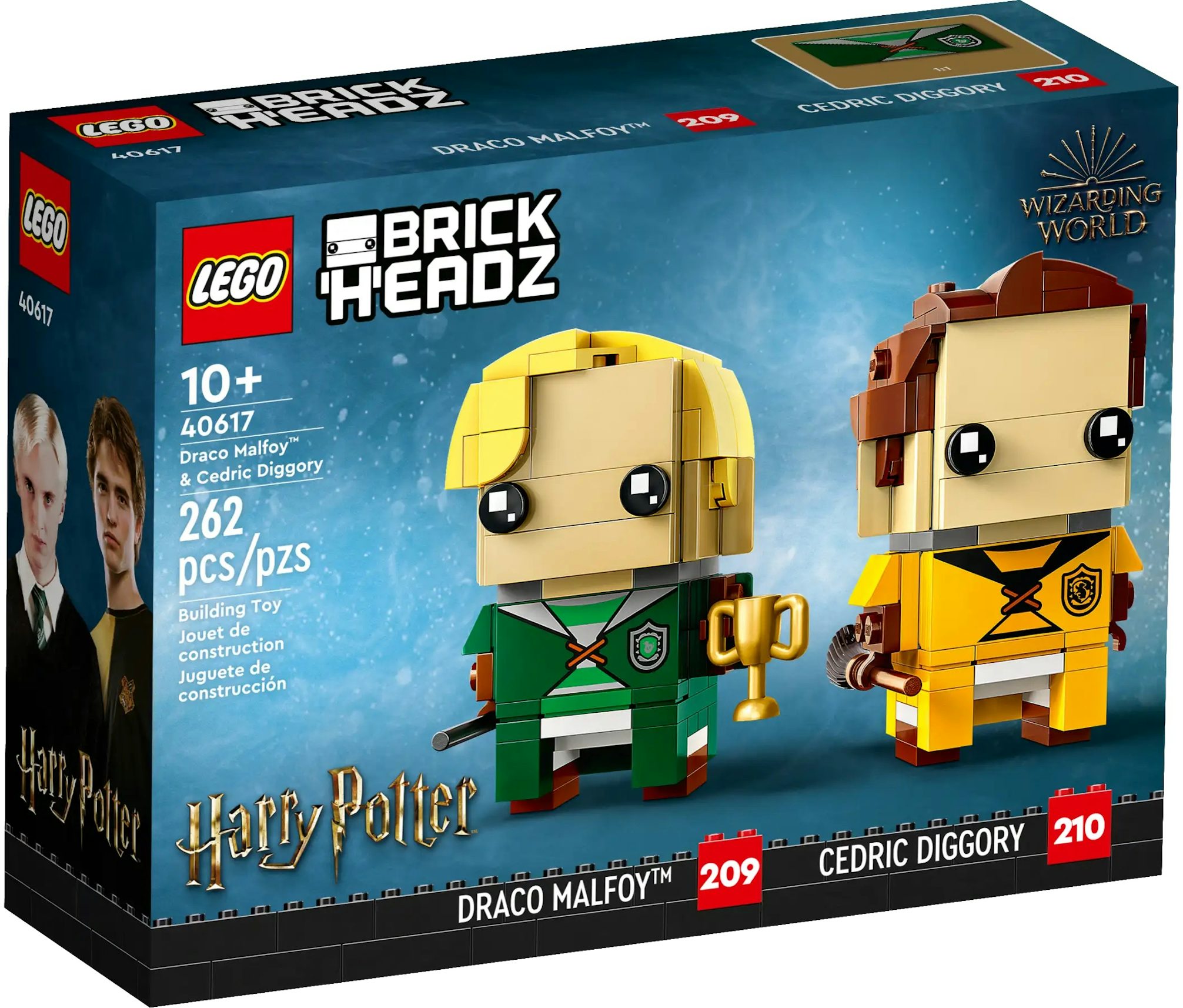 LEGO Brickheadz Harry Potter Draco Malfoy & Cedric Diggory Set 40617 - US