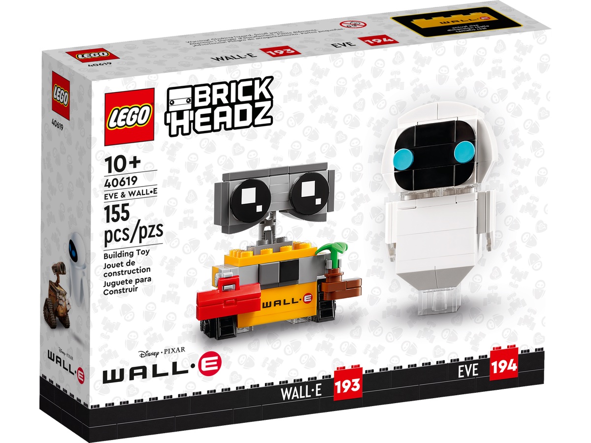 LEGO Brickheadz Wall-E EVE & Wall-E Set 40619 - US