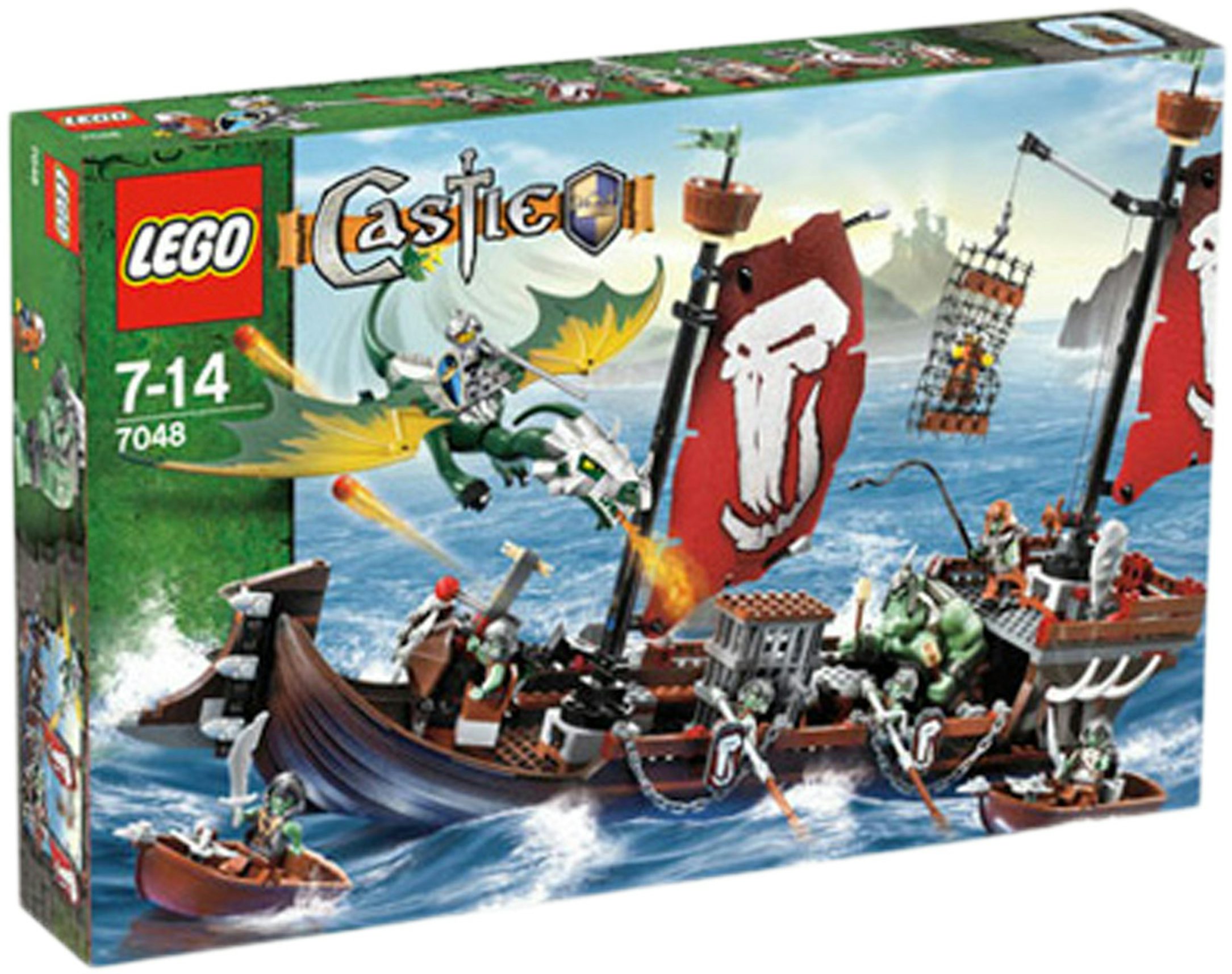 tapperhed Koncession lille LEGO Castle Troll Warship Set 7048 - US
