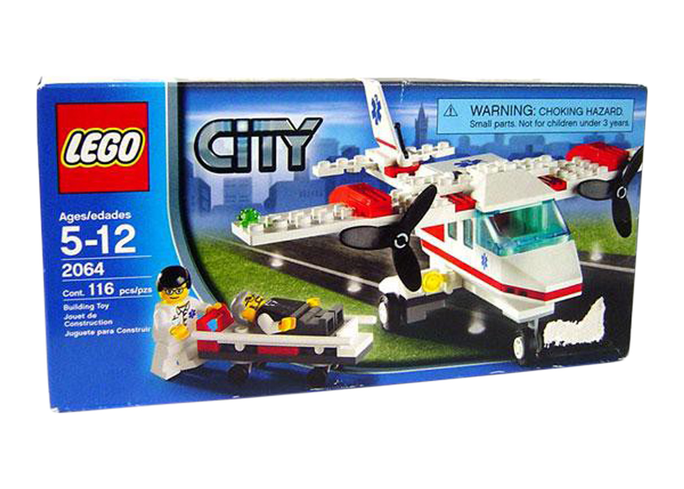 LEGO City Air Ambulance Rescue Plane Set 2064 - JP