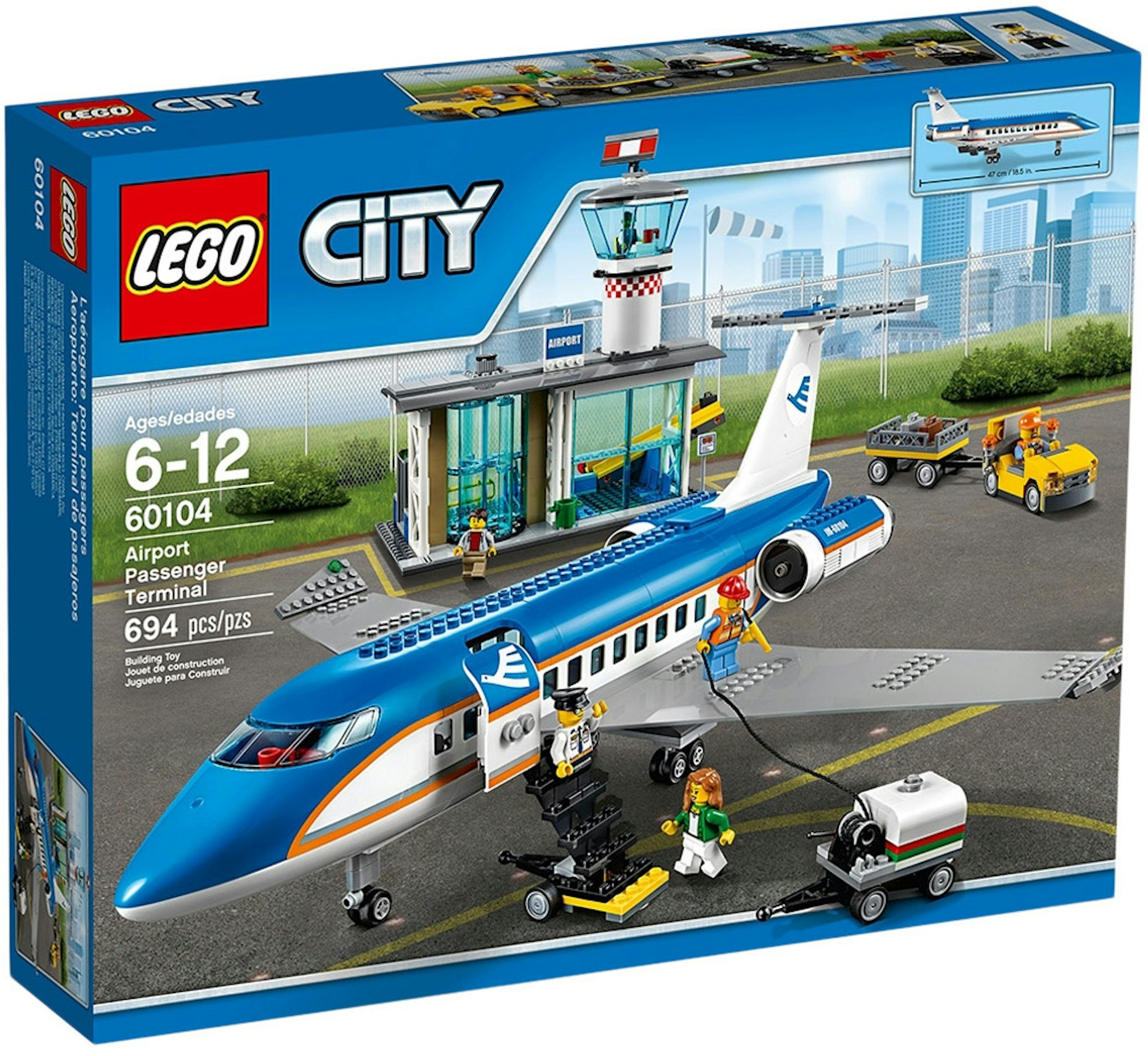ordbog halv otte parfume LEGO City Airport Passenger Terminal Set 60104 - US