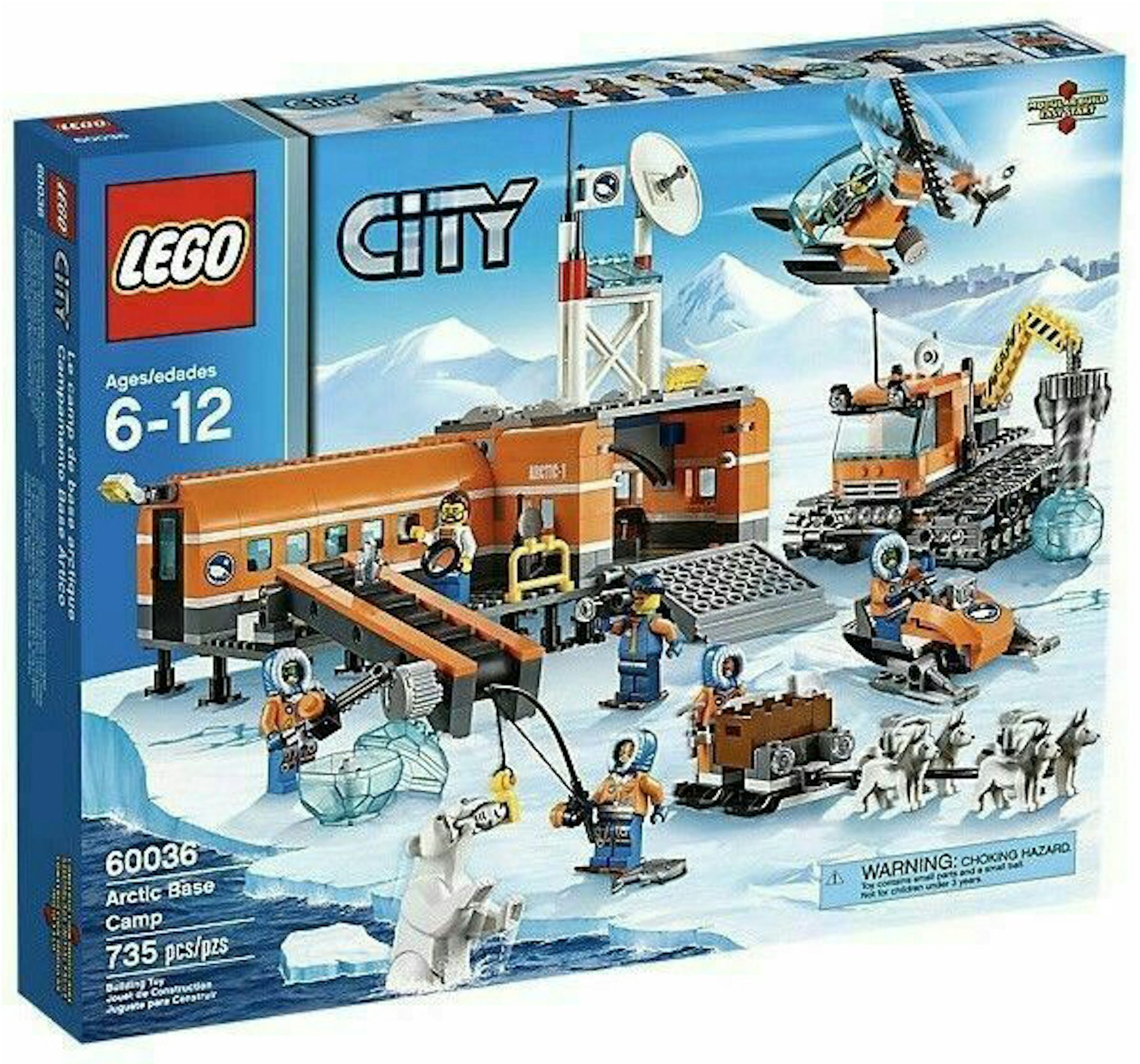 Lego Town City #60036 Adult Owned Arctic Base Camp Set: 100% Complete