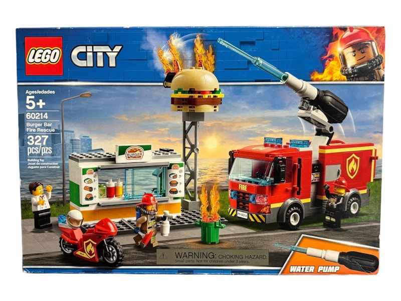 LEGO City Burger Bar Set di salvataggio antincendio 60214