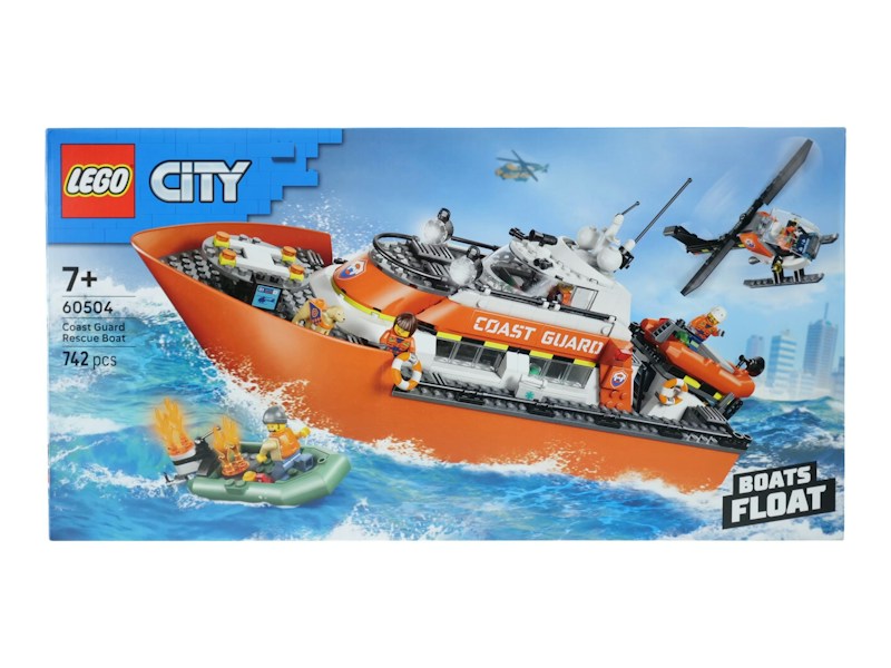 LEGO City Coast Guard Rescue Boat & Helicopter Set 60504