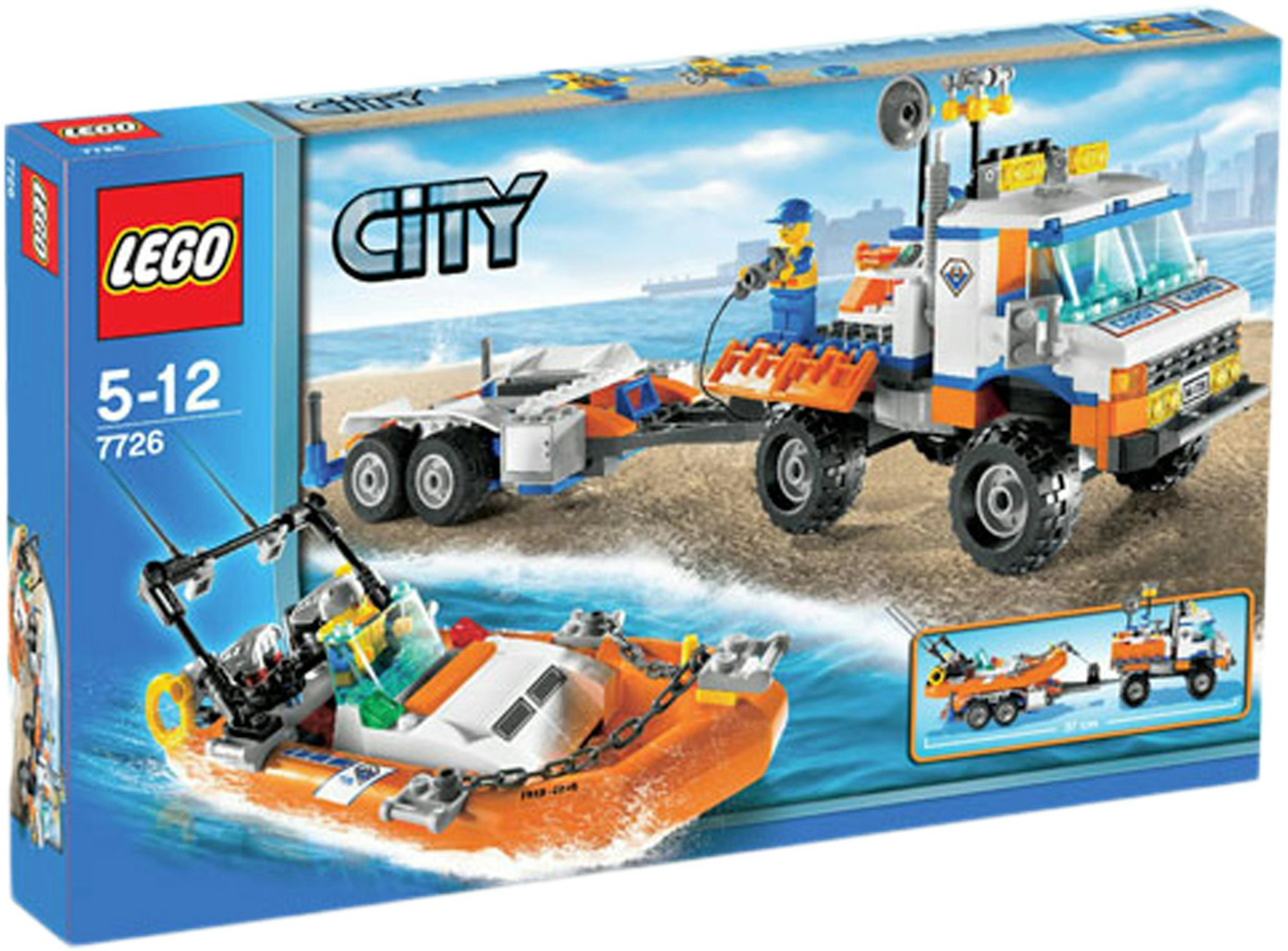 grænse samle piedestal LEGO City Coast Guard Truck with Speed Boat Set 7726 - US