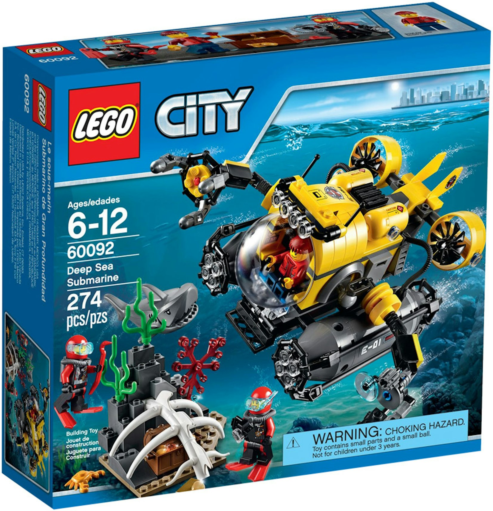 Tryk ned Blikkenslager Skaldet LEGO City Deep Sea Submarine Set 60092 - US