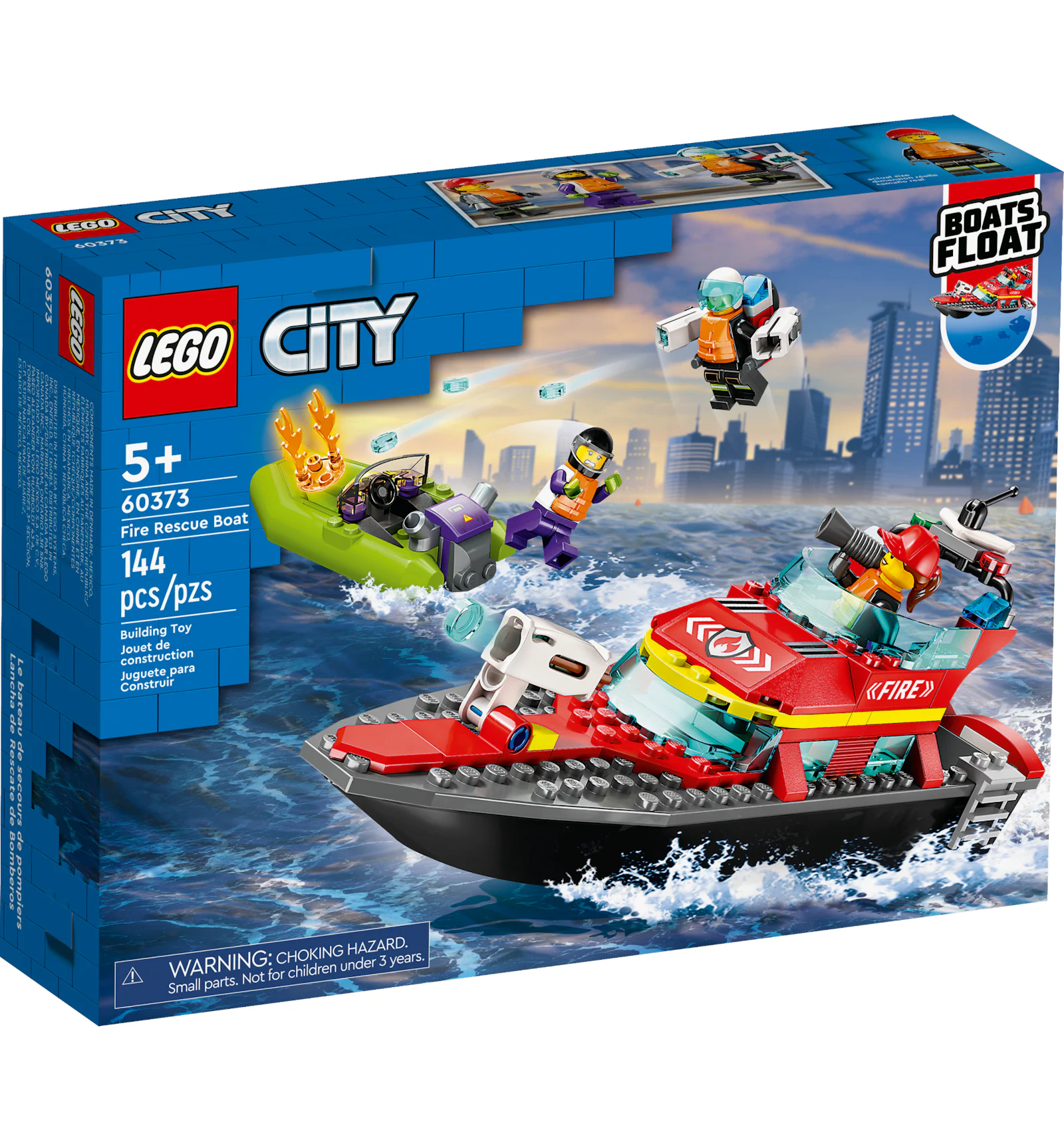 LEGO City Fire Boat Rescue Set 60373 US