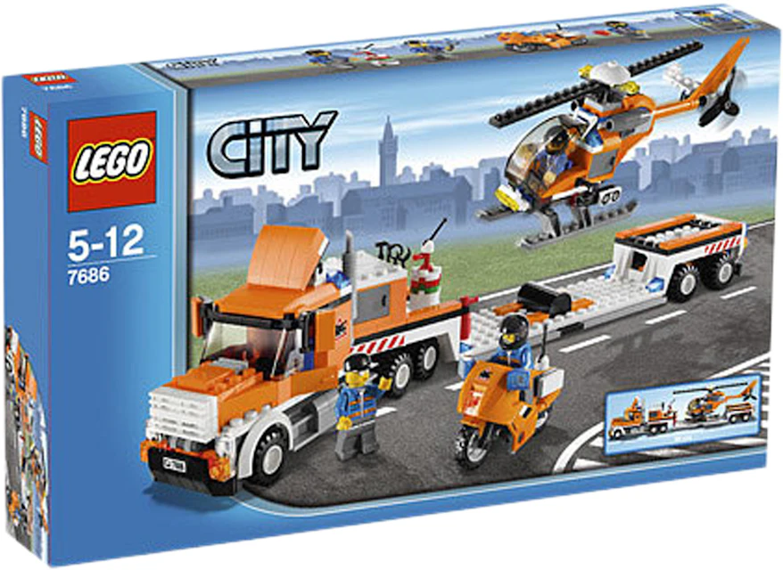stijl Handig iets LEGO City Helicopter Transporter Set 7686 - US