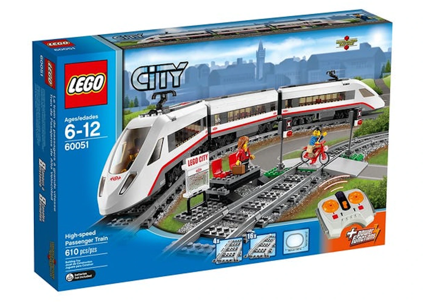 pust udmelding tabe LEGO City High-speed Passenger Train Set 60051 - US