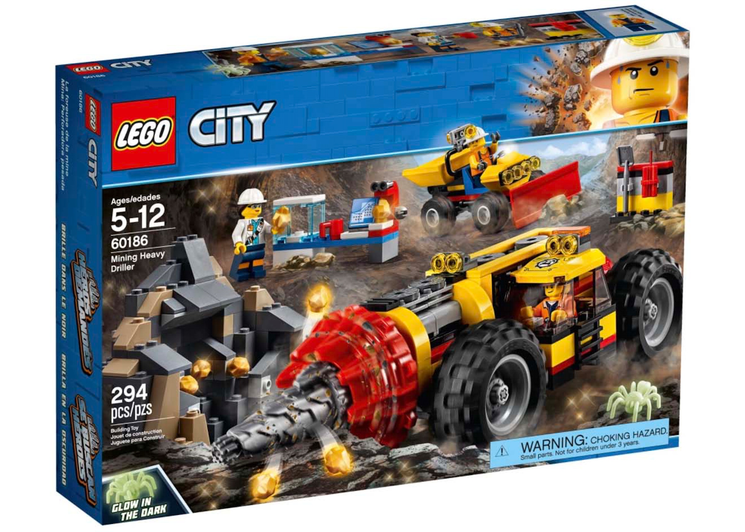 Advarsel Brokke sig Eksempel LEGO City Mining Heavy Driller Set 60186 - US