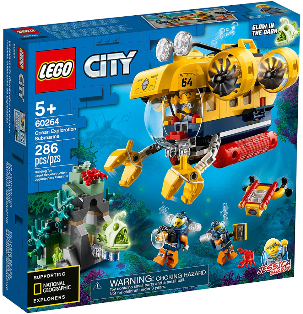 tavle aflange Forskel LEGO City Ocean Exploration Submarine Set 60264 - US