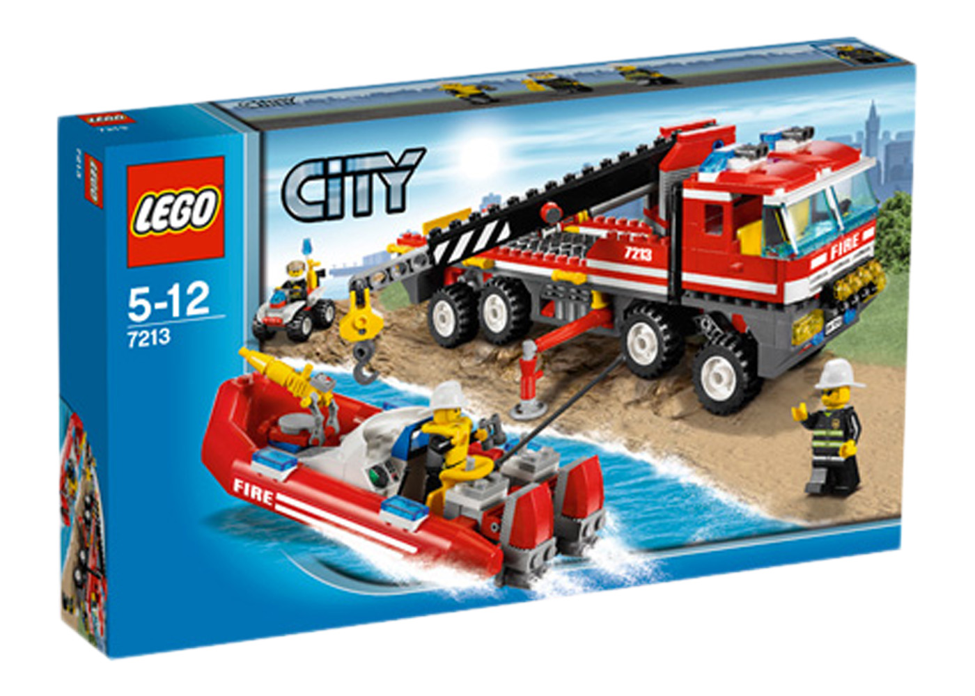 LEGO City Off-Road Fire Truck & Fireboat Set 7213