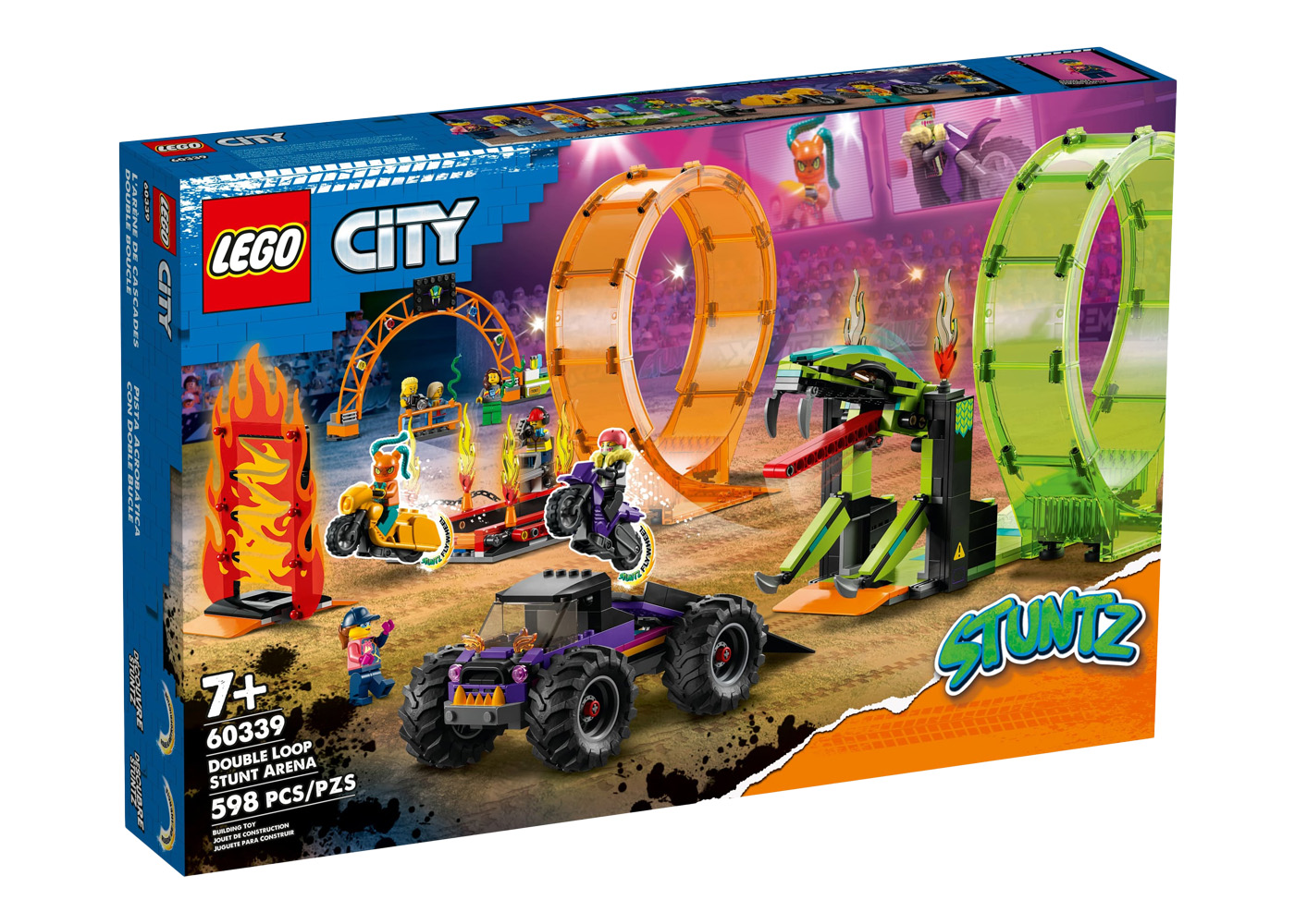 LEGO City Stuntz Double Loop Stunt Arena Set 60339