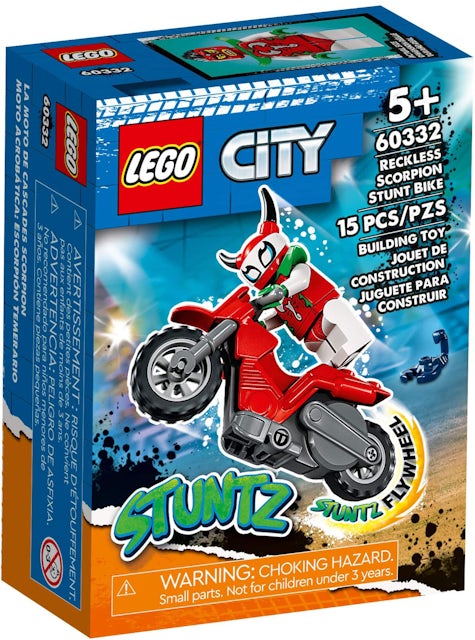 LEGO City Stuntz Reckless Scorpion Stunt Bike Set 60332 - US