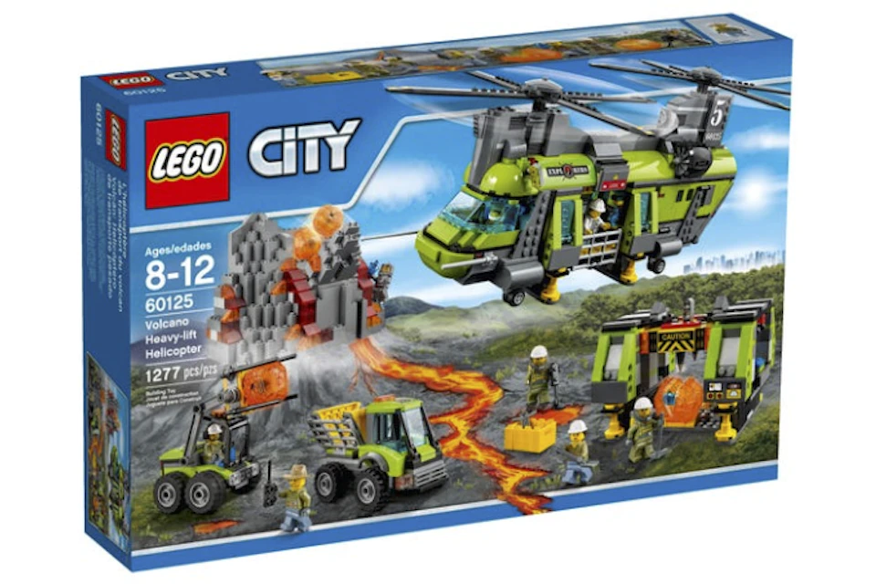 LEGO City Volcano Heavy-Lift Helicopter Set 60125