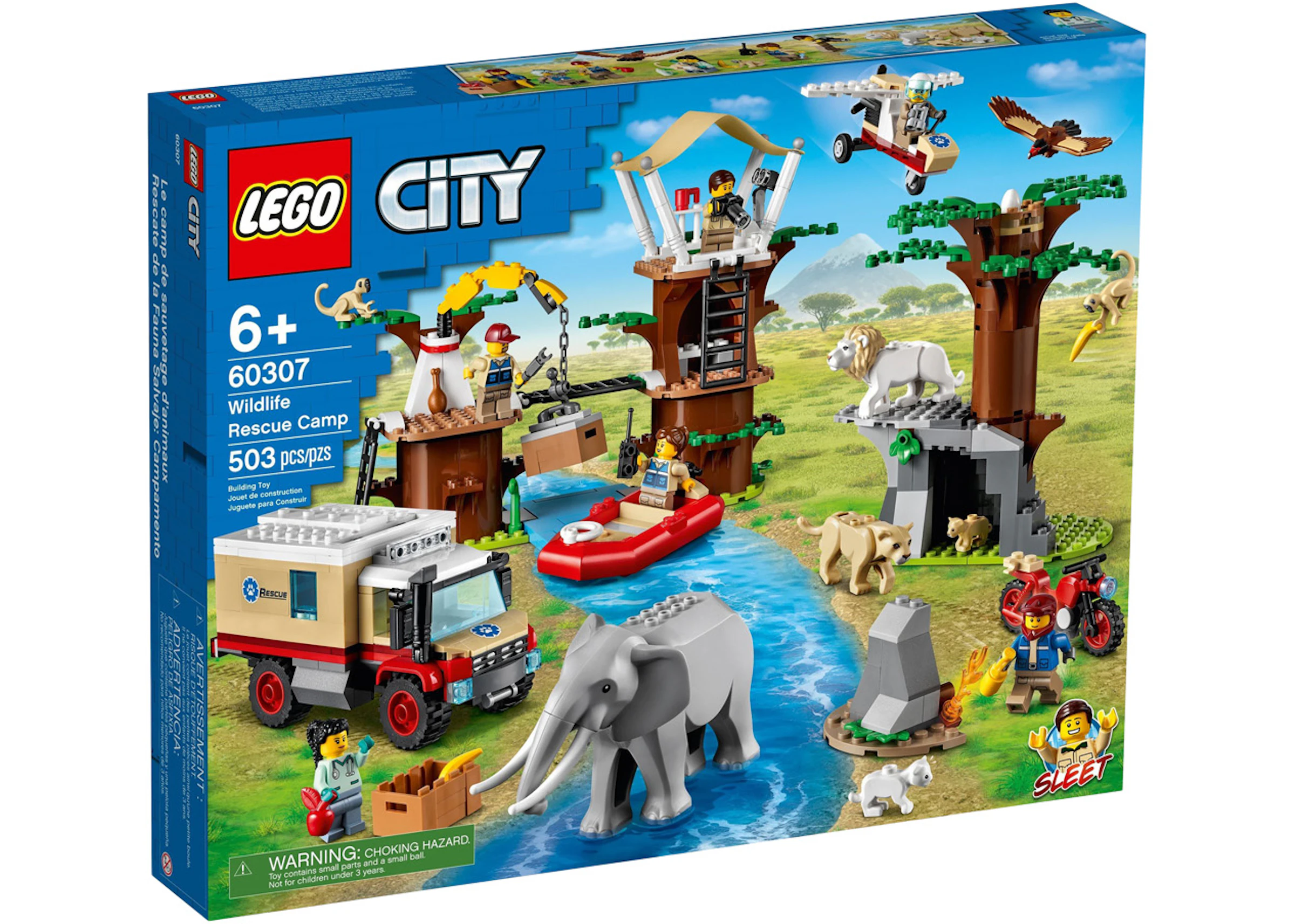 Reorganisere hierarki Skæbne LEGO City Wildlife Rescue Camp Set 60307 - US