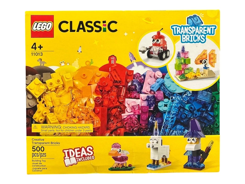Set LEGO Classic Creativo de Ladrillos Transparentes 11013