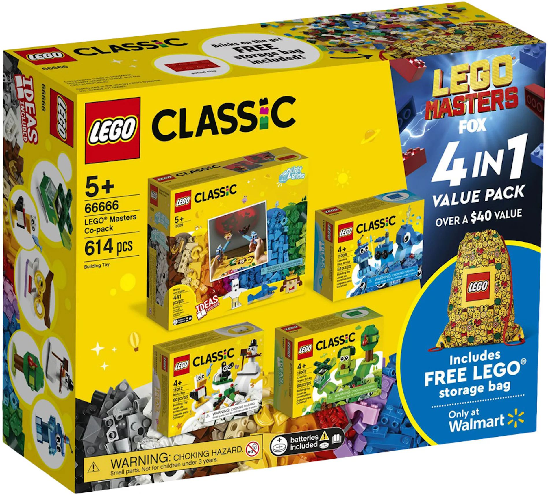 Lego Masters Co-Pack 66666 Creative Building Toy Value Set (613 Pieces)