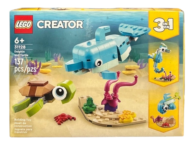 LEGO Creator 3 en 1 Le dauphin et la tortue 31128