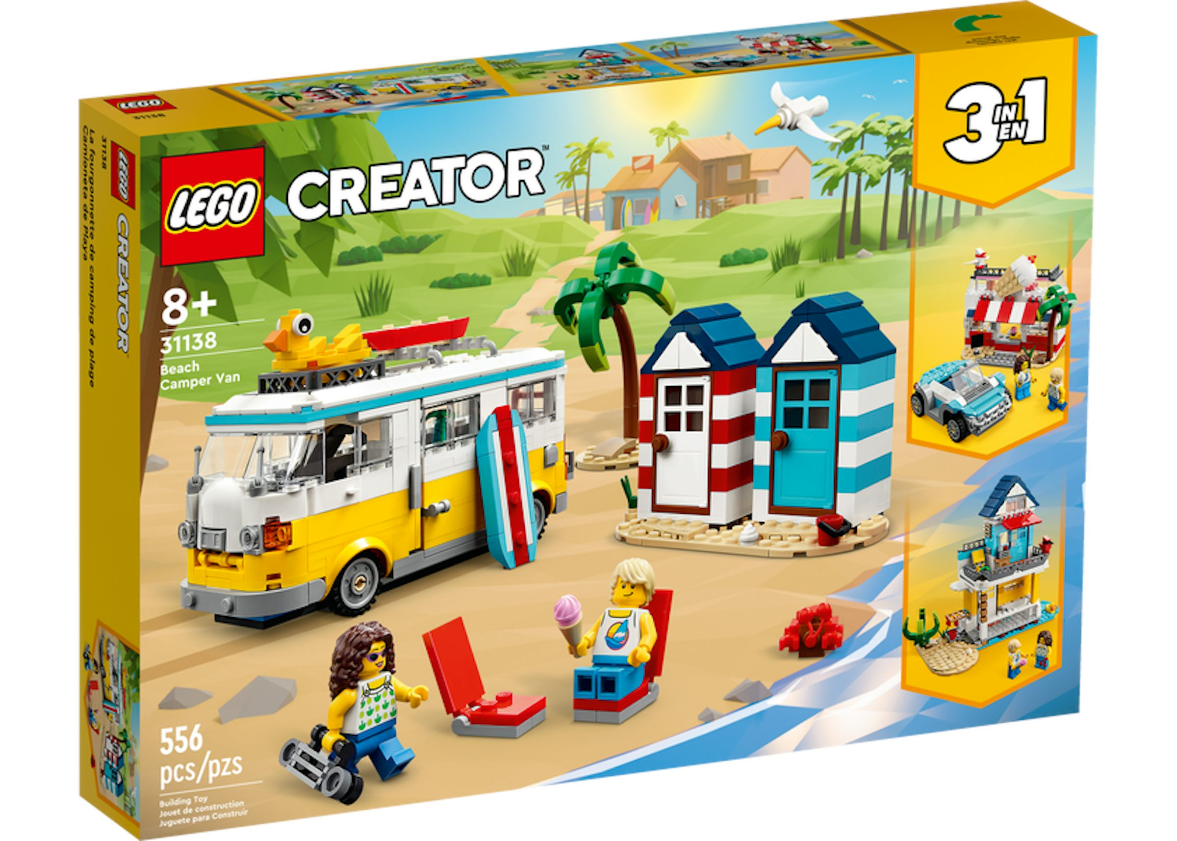 LEGO Creator 3in1 Beach Camper Van Set 31138 - ES