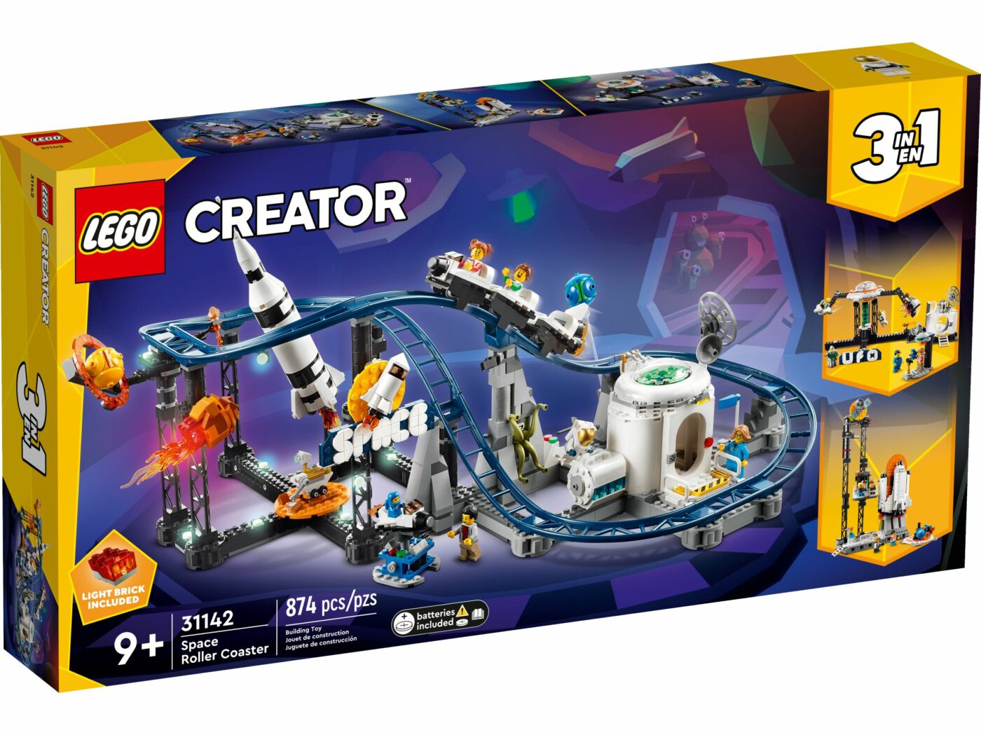 LEGO Creator 3in1 Space Roller Coaster Set 31142 - US