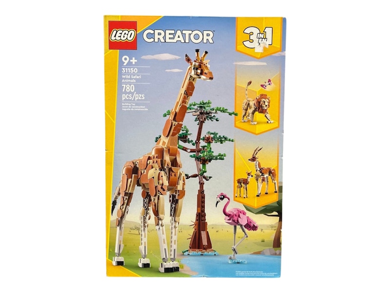 LEGO Creator 3in1 Wild Safari Animals Set 31150