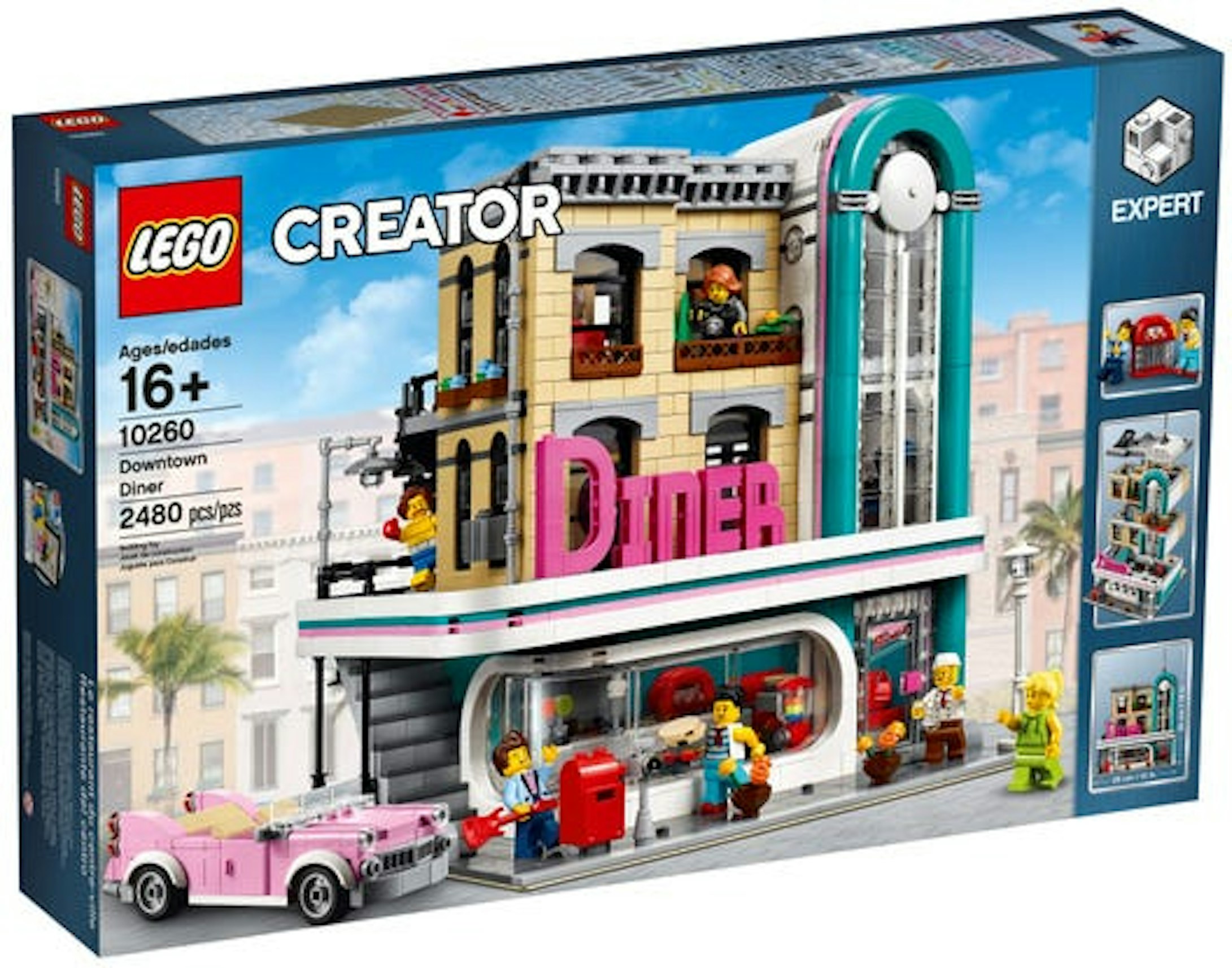 Født Lil Egnet LEGO Creator Downtown Diner Set 10260 - US