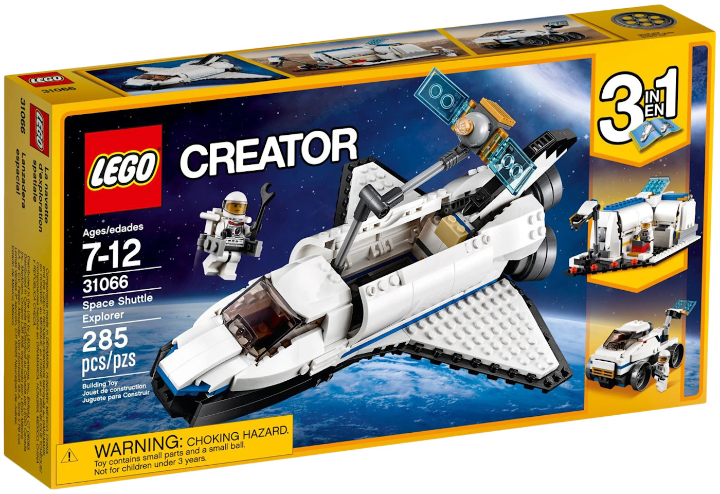 Continental pludselig jeg er enig LEGO Creator Space Shuttle Explorer Set 31066 - US