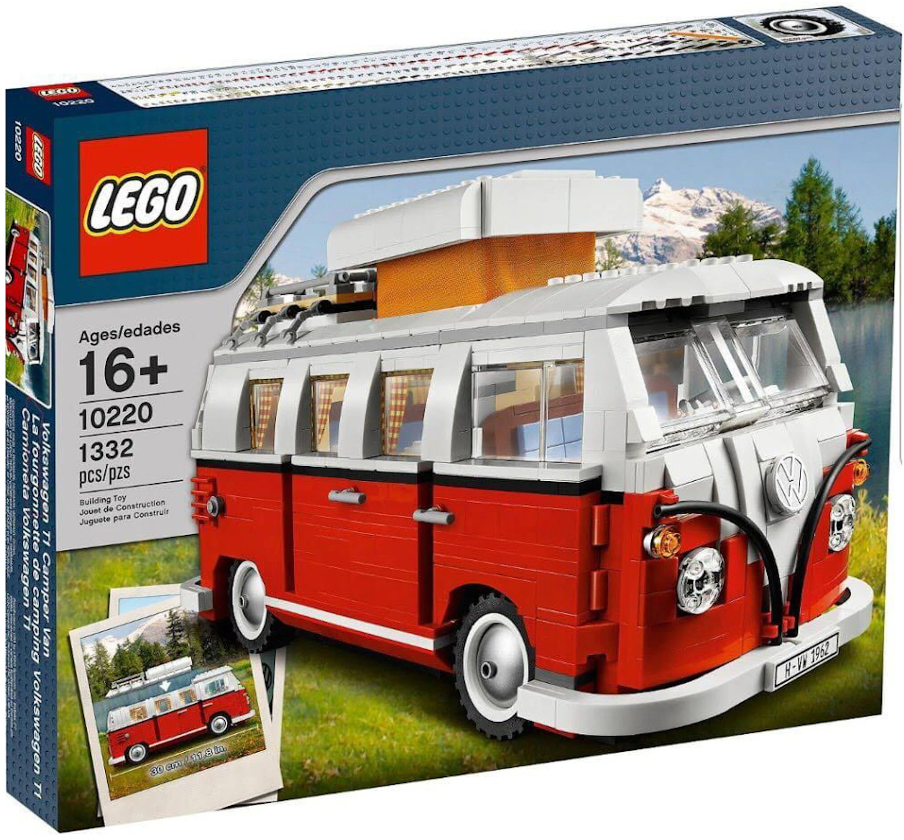 neef Split Lotsbestemming LEGO Creator Volkswagen T1 Camper Set 10220 (1332 Piece) Red - US