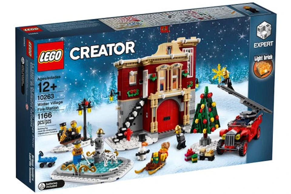 organisere Alexander Graham Bell hjælper LEGO Creator Winter Village Fire Station Set 10263 - US