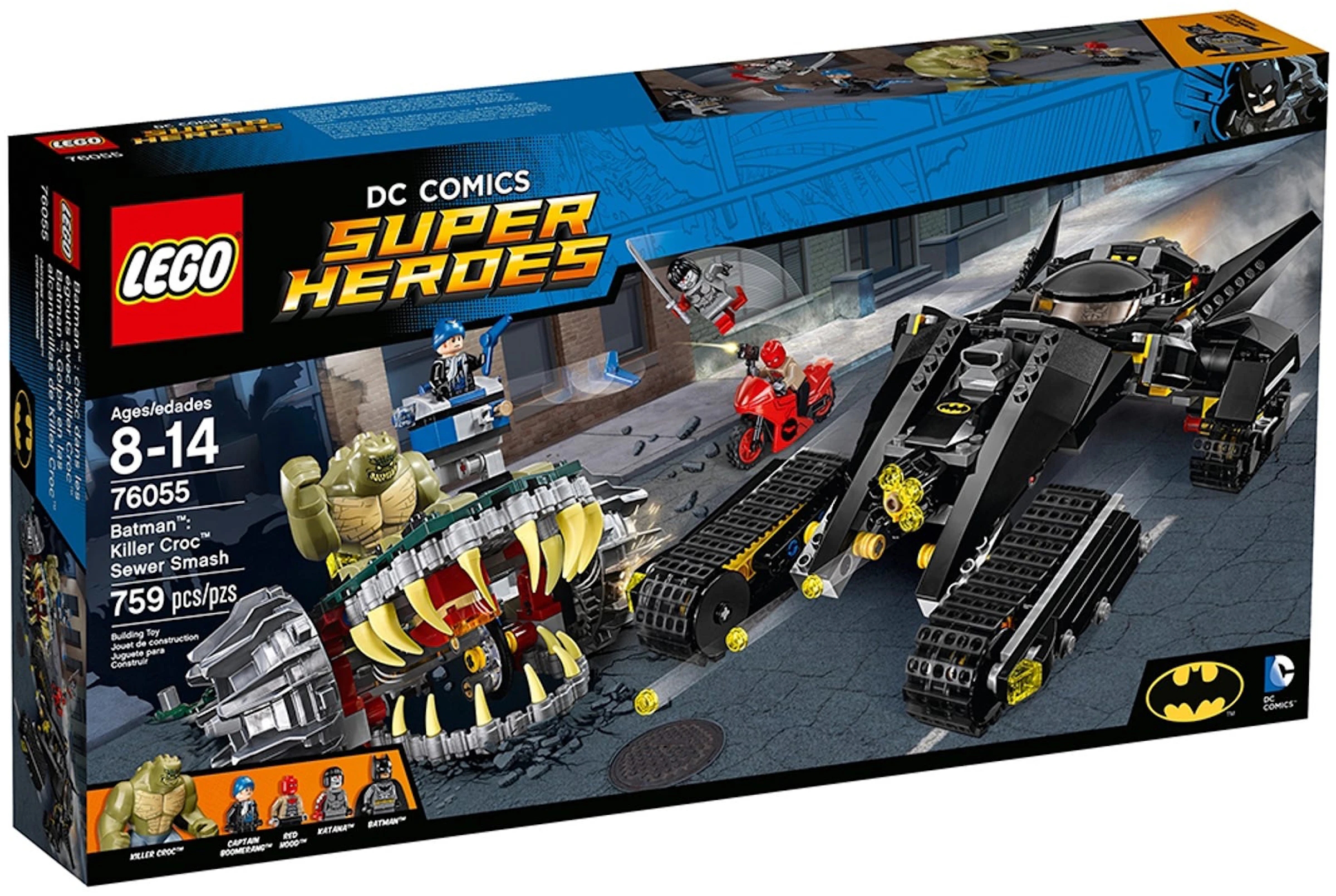LEGO DC Comics Super Heroes Batman: Killer Cros Sewer Smash Set 76055 - US
