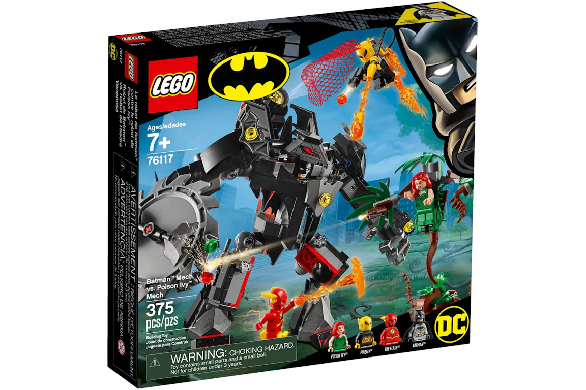 LEGO DC Comics Super Heroes Batman Mech vs. Poison Ivy Mech Set 76117 ...