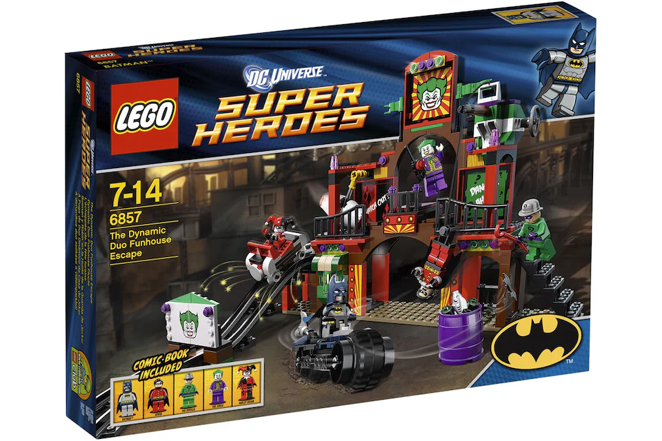 LEGO DC Comics Super Heroes The Dynamic Duo Funhouse Escape Set 6857