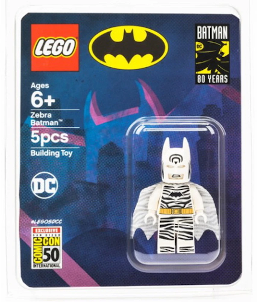 LEGO DC Comics Zebra Batman 2019 SDCC Exclusive Minifigure - SS19 - US