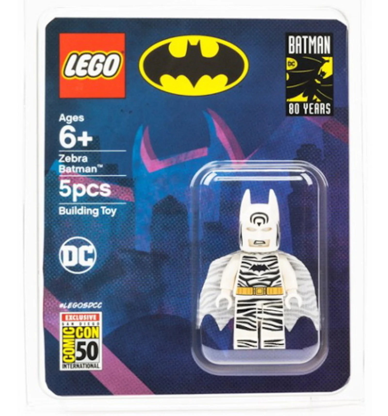 LEGO DC Comics Zebra Batman 2019 SDCC Exclusive Minifigure - SS19 - DE