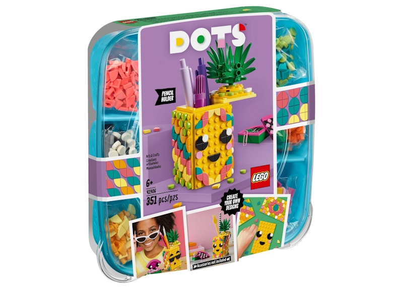 LEGO DOTS Pineapple Pencil Holder Set 41906