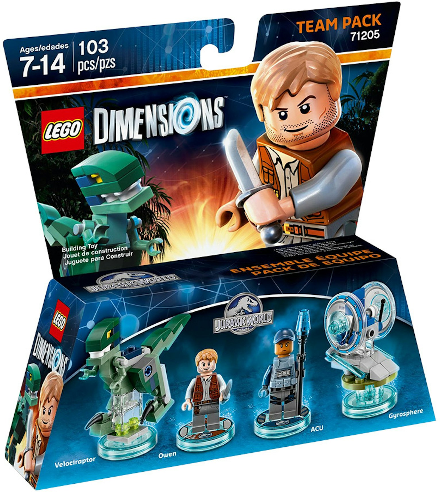 marv rækkevidde italiensk LEGO Dimensions Jurassic World Team Pack Set 71205 - FW16 - US