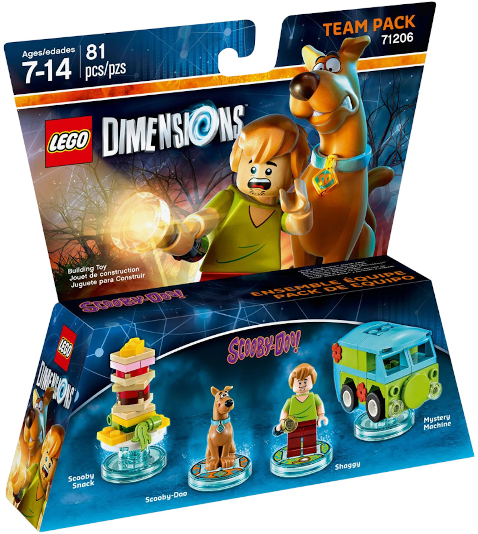 lager Geschikt bezoek LEGO Dimensions Scooby-Doo Team Pack Set 71206 - FW16 - US