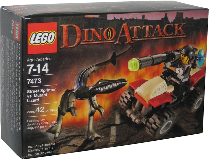 LEGO Dino Attack Street Sprinter vs. Mutant Lizard Set 7473 - US