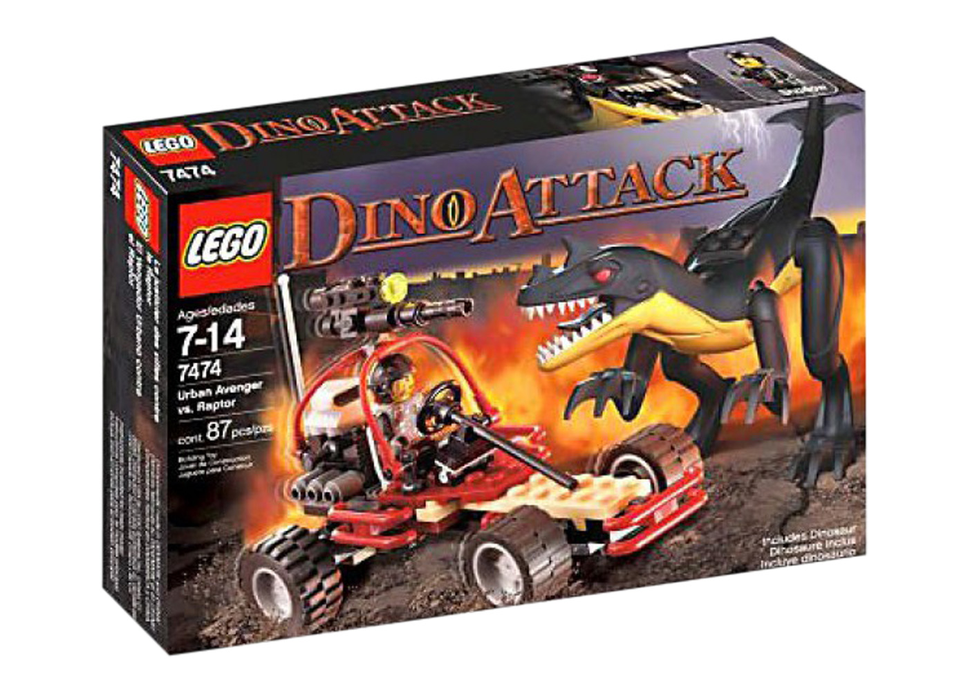 LEGO Dino Attack Urban Avenger vs. Raptor Set 7474