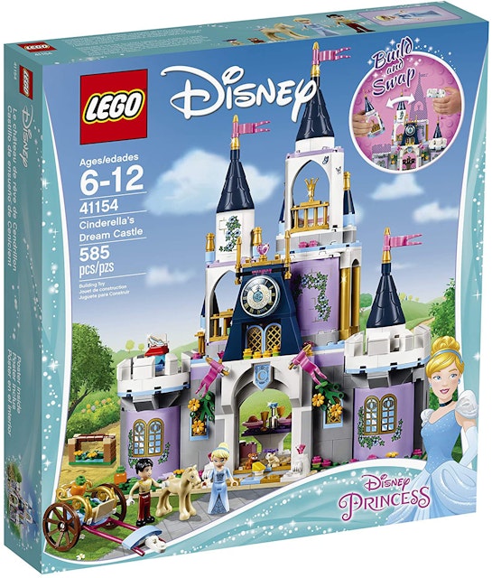 spole Bliv ved gullig LEGO Disney Cinderella's Dream Castle Set 41154 - US