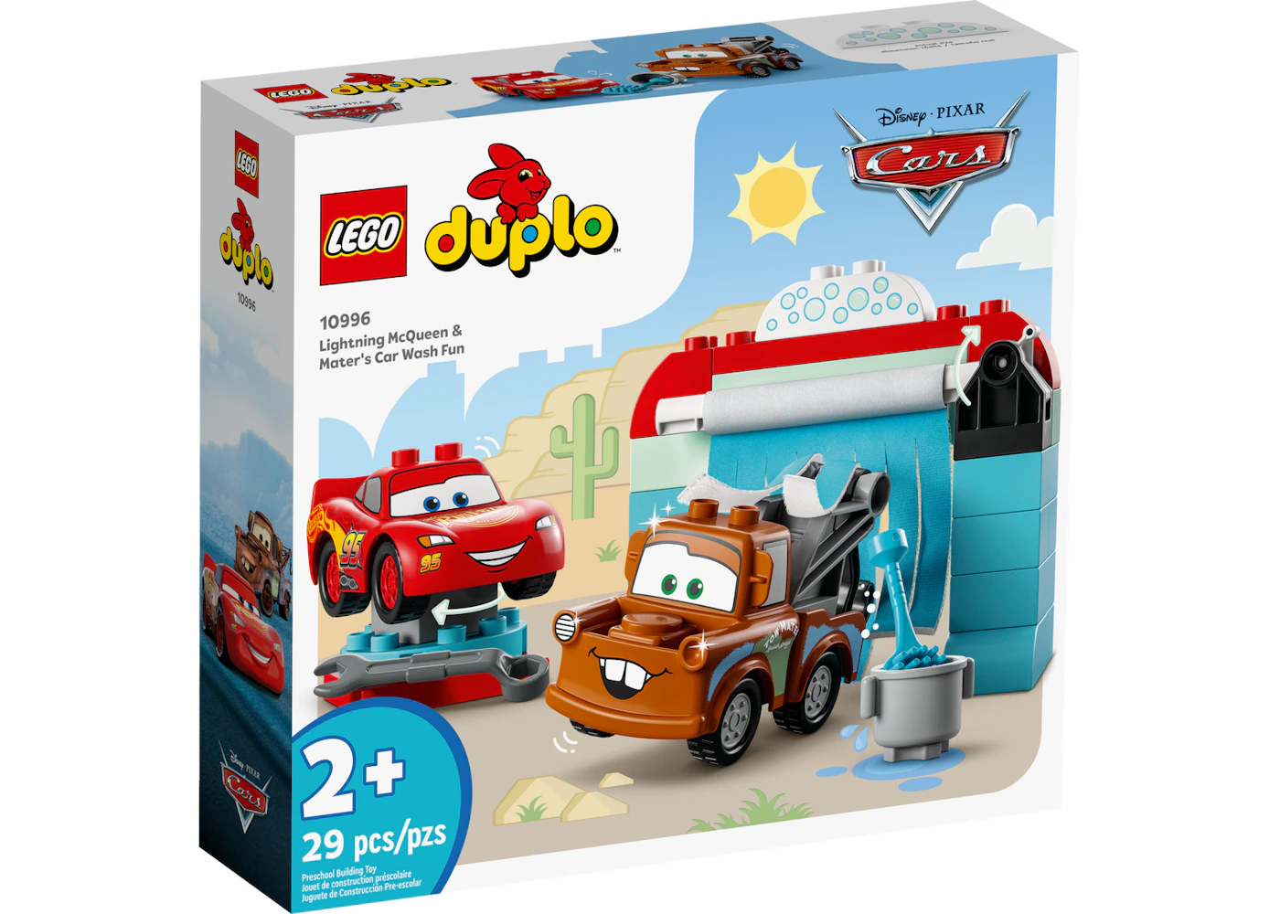 LEGO Duplo Disney Cars Lightning McQuen Mater s Car Wash Fun Set