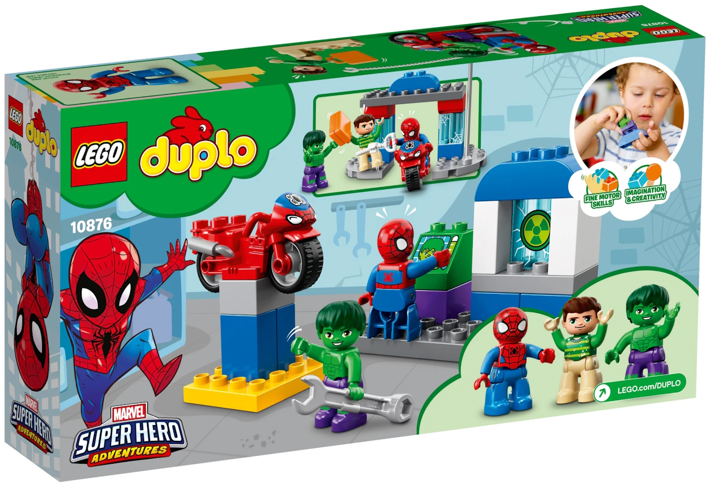 LEGO Duplo Marvel Super Heroes Duplo Super Heroes Spider-Man & Hulk  Adventures Set 10876 - US